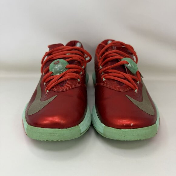 Nike KD VI 6 Christmas Basketball Shoes Red Green Men’s Size 9.5 - Picture 3 of 7